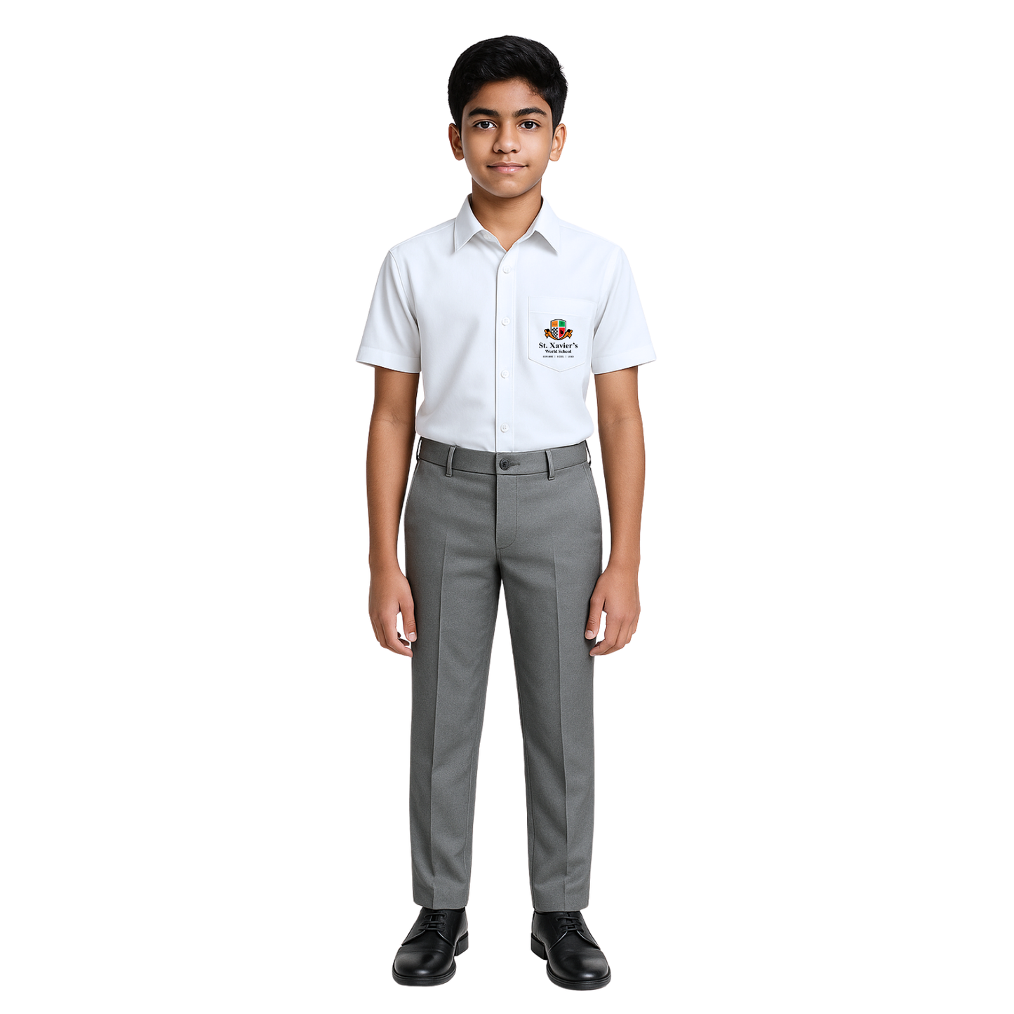 ST XAVIER'S SHIRT H/S (U) 1ST-12TH WHITE