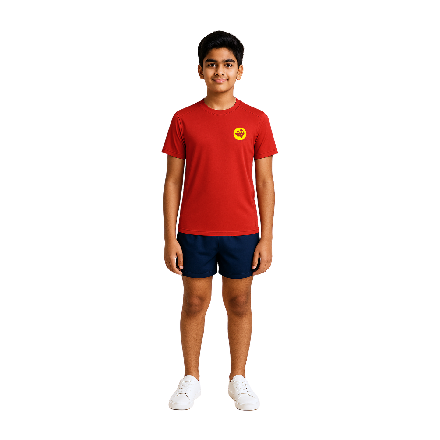 The Shri Ram Sports Roundneck Dry-Fit T-Shirt ( Yellow , Red , Blue , Green )
