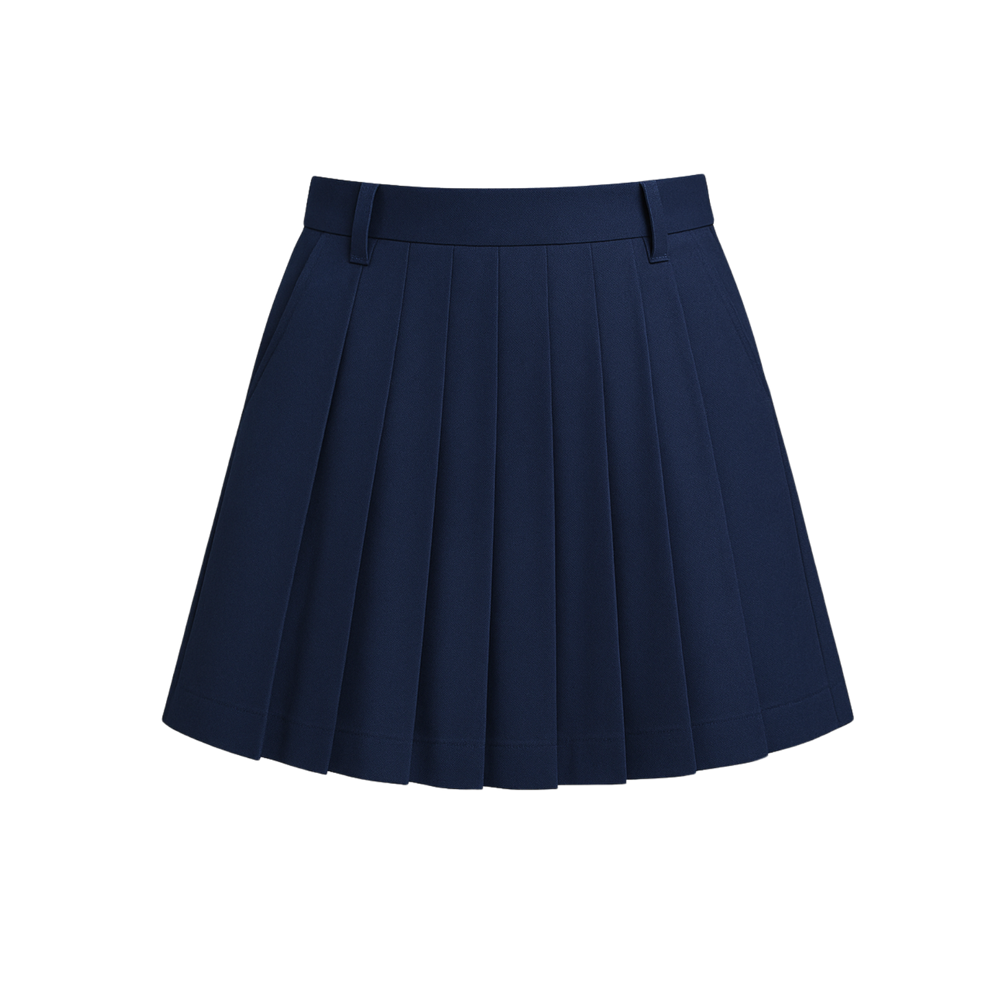 The Shri Ram Navy Pleated Skirt