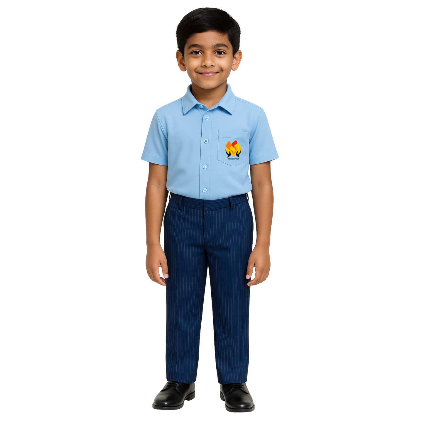 BVN F/Pant Non Elastic (Navy Blue)
