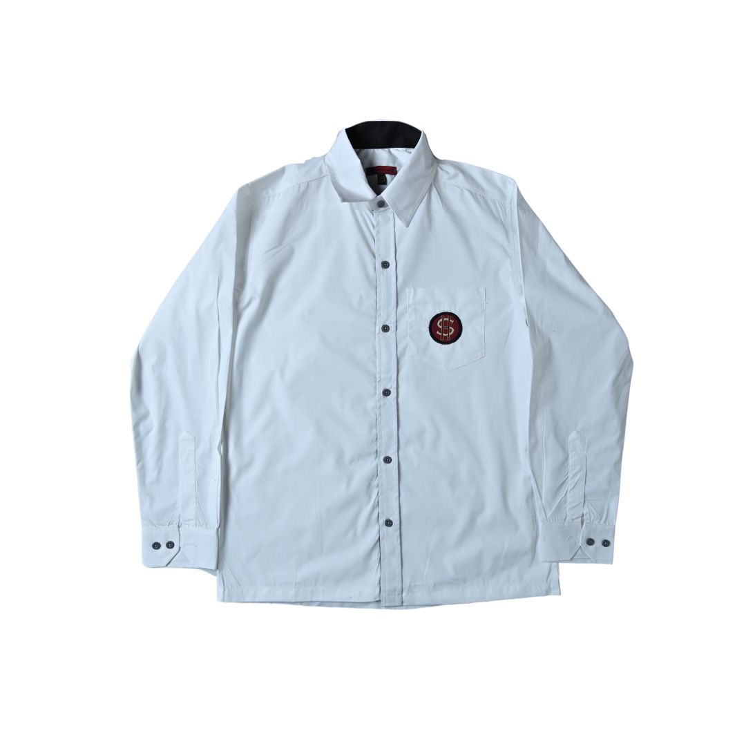 SHIS HALF-Sleeve White Shirt