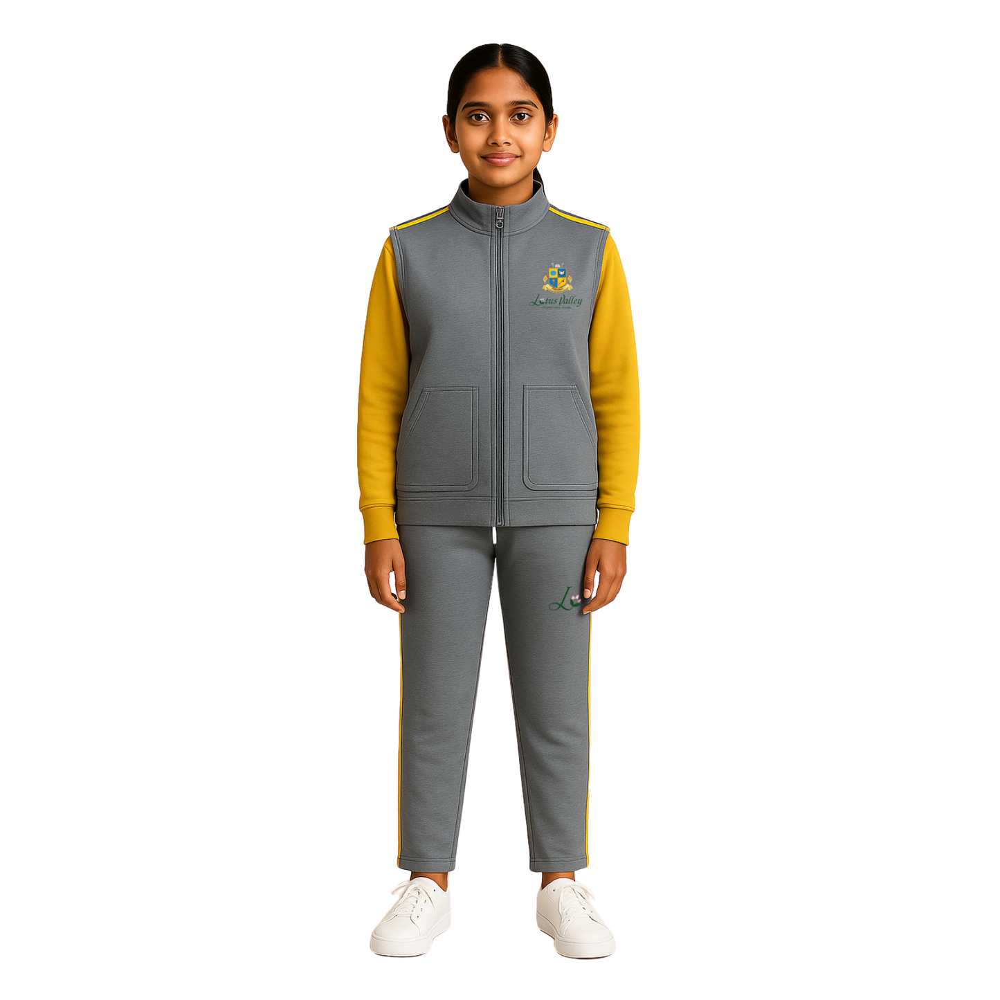 Lotus Valley International School Winter Track Upper (Sleeveless Jacket)