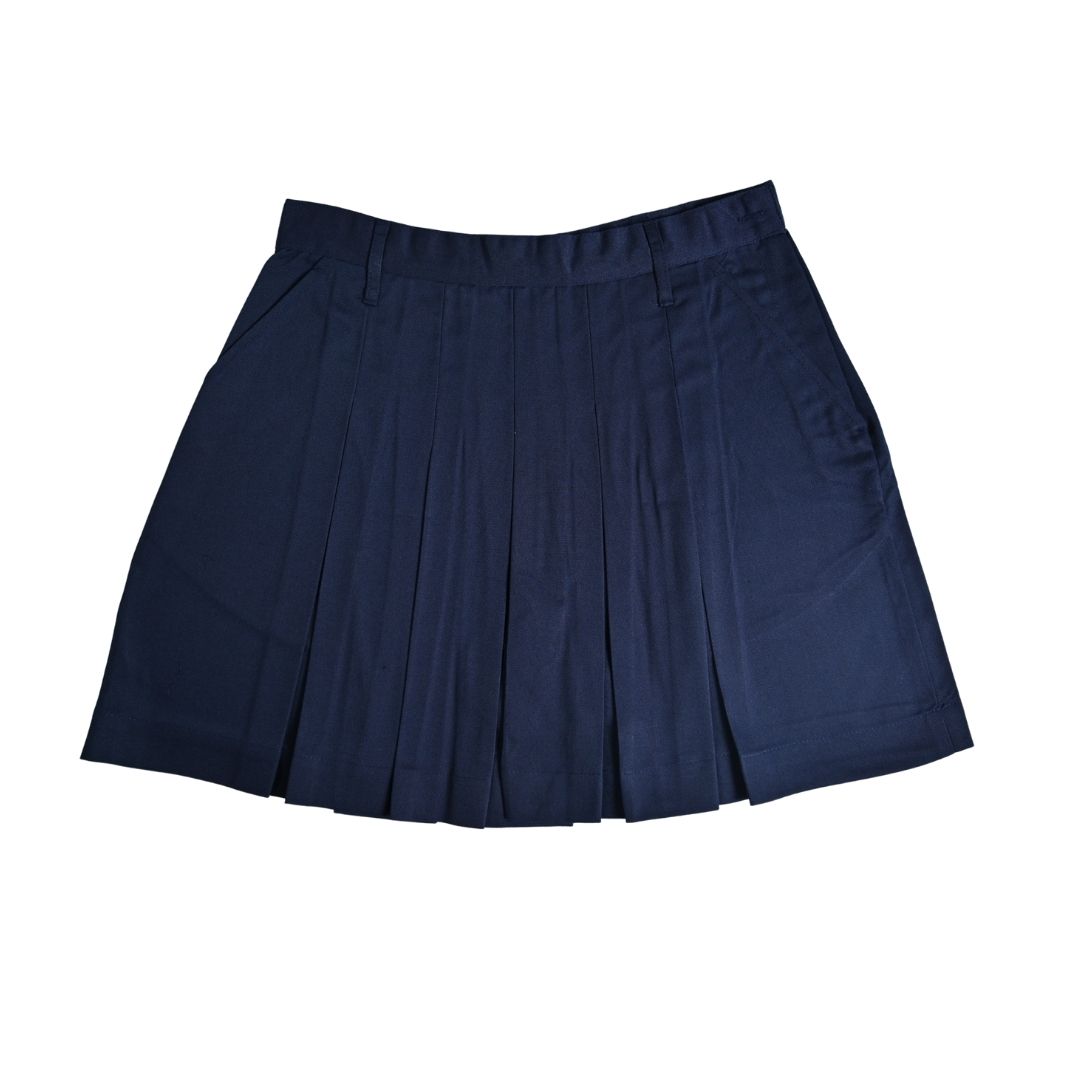 Shri Ram Navy Pleated Skirt