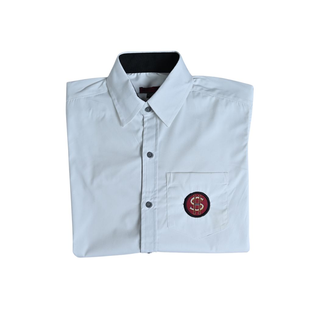 SHIS HALF-Sleeve White Shirt