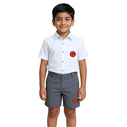 SHIS White Half-Sleeve Shirt
