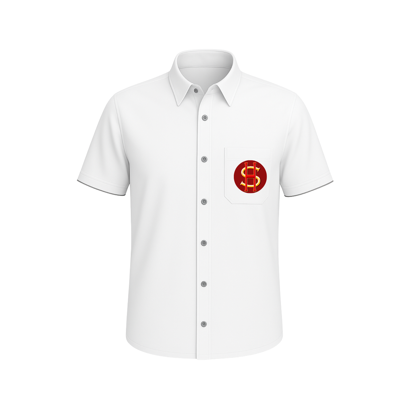 SHIS White Half-Sleeve Shirt