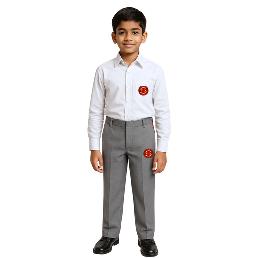 SHIS HALF-Sleeve White Shirt