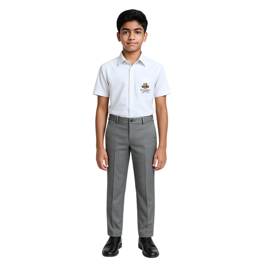 ST XAVIER'S SHIRT H/S (U) 1ST-12TH WHITE
