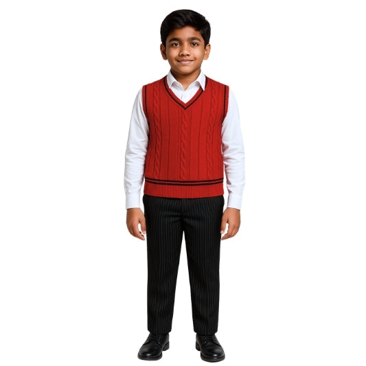 S/L SWEATER (RED) GRADE (1-5)