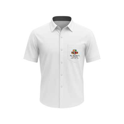 ST XAVIER'S SHIRT H/S (U) 1ST-12TH WHITE