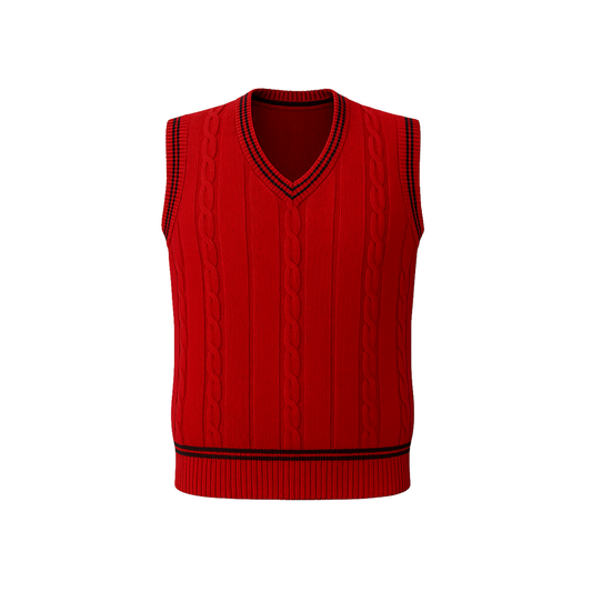 Scottish High International School S/L Sweater (Red)