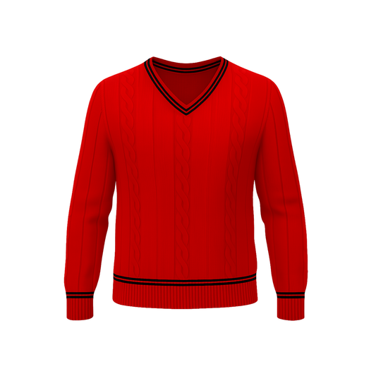 Scottish High International School  F/S Sweater (Red)