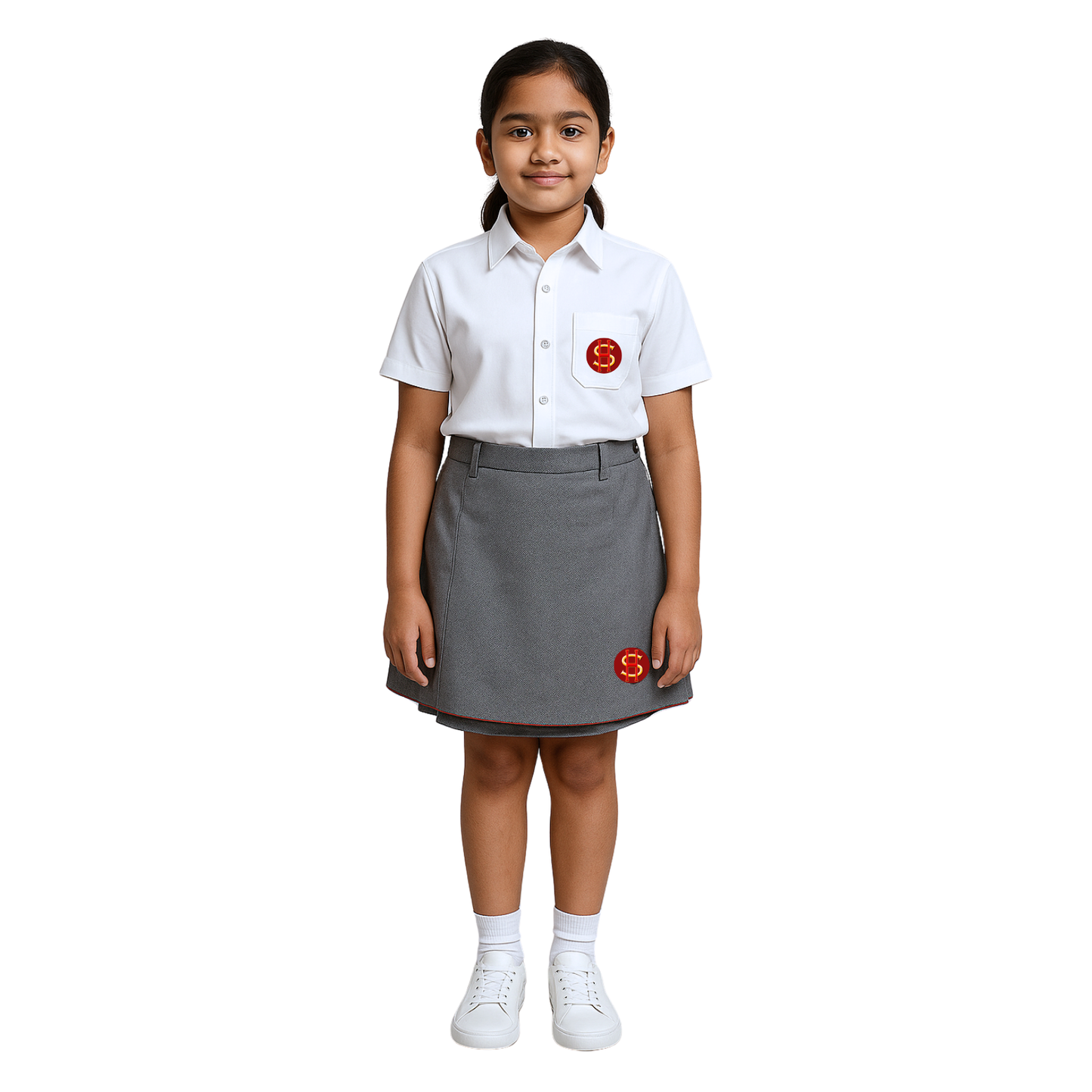SHIS Formal Grey Skirt