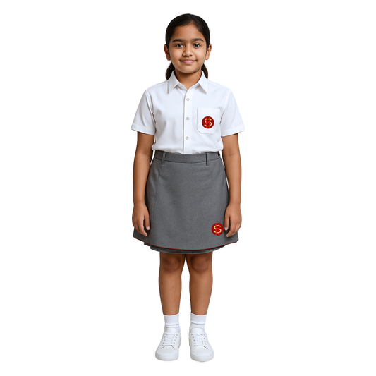 SHIS Formal Grey Skirt