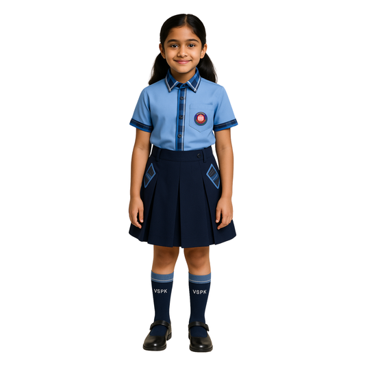 VSPK BLUE SHIRT H/S (F) 1 TO 12