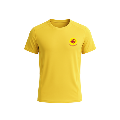 The Shri Ram Sports Roundneck Dry-Fit T-Shirt ( Yellow , Red , Blue , Green )