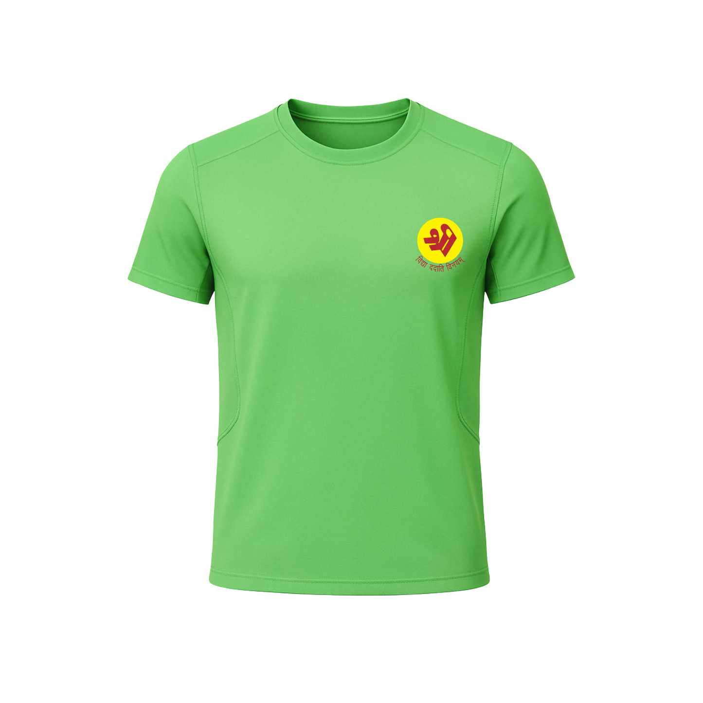 The Shri Ram Sports Roundneck Dry-Fit T-Shirt ( Yellow , Red , Blue , Green )