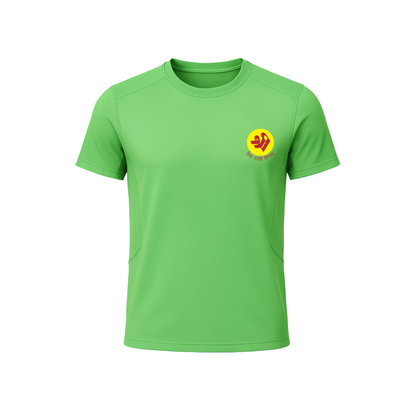 The Shri Ram Sports Roundneck Dry-Fit T-Shirt ( Yellow , Red , Blue , Green )