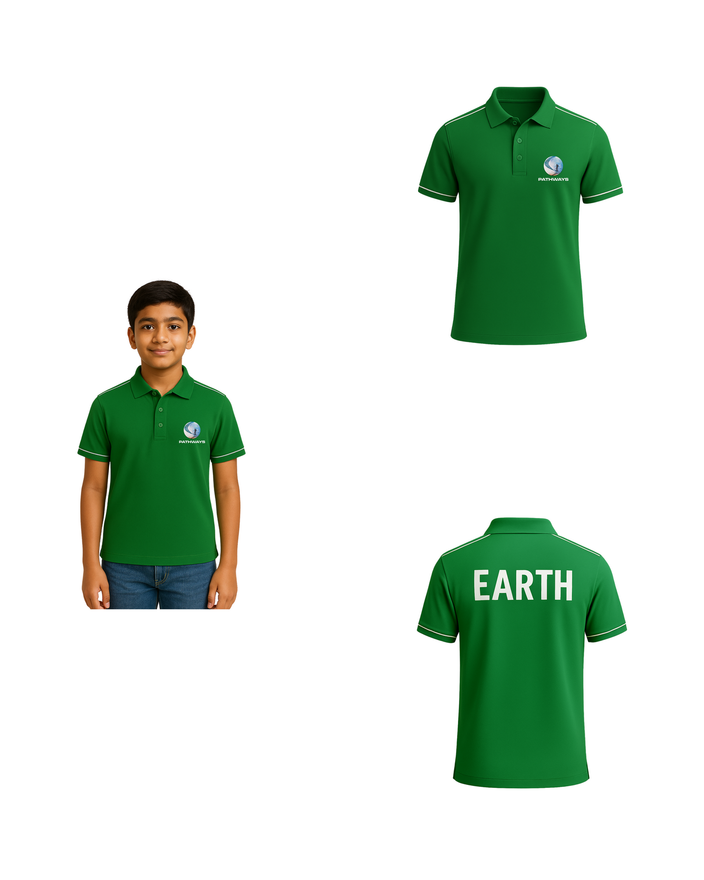 PATHWAYS HOUSE T-SHIRT ( Navy Blue , Sky Blue , Green , Red )
