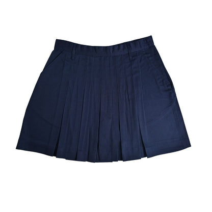 Shri Ram Navy Pleated Skirt