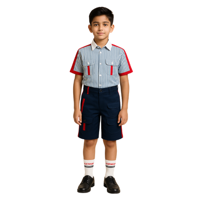 GD Goenka SHIRT H/S STRIPE (M) - III - V