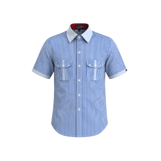 GD Goenka SHIRT H/S STRIPE (M) - VI-XII