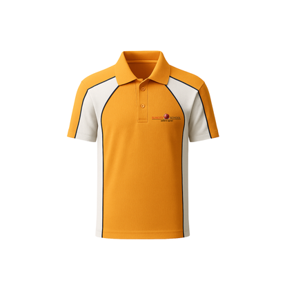 Suncity Sports Polo T-shirt ( white , Orange , Blue )
