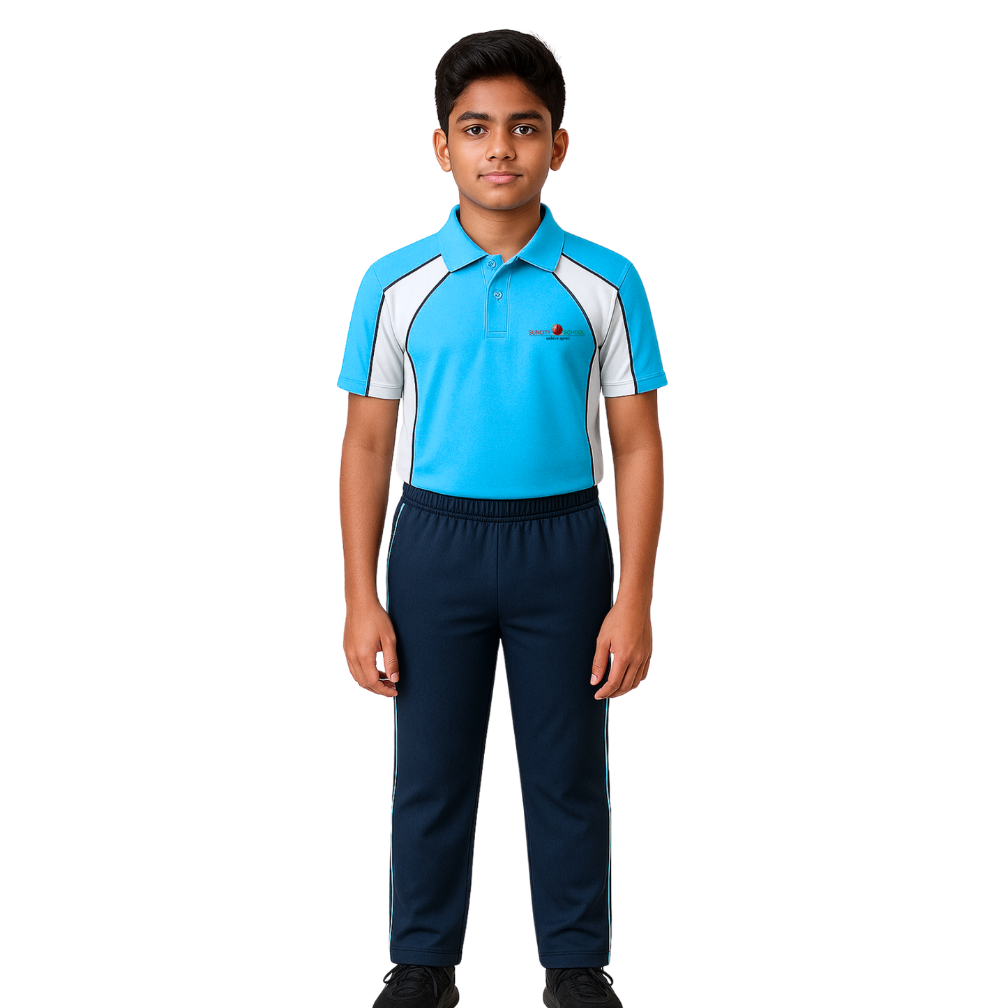Suncity Sports Polo T-shirt ( white , Orange , Blue )