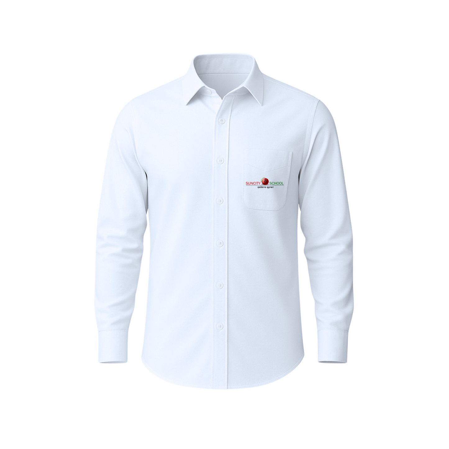 Suncity White Formal F/S Shirt