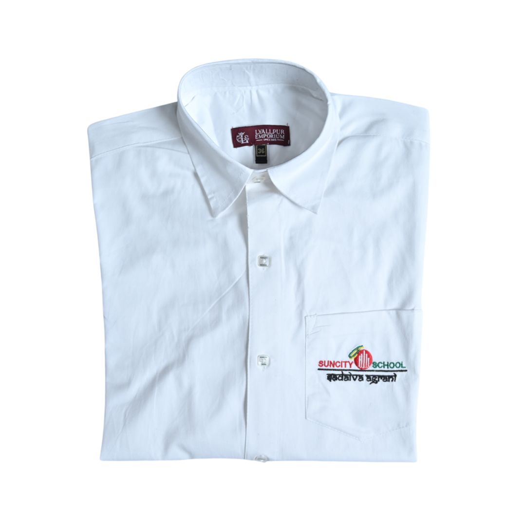Suncity White Formal F/S Shirt