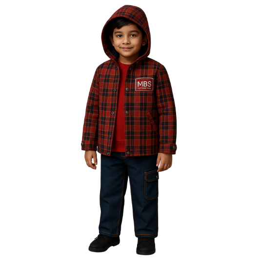 JACKET (RED CHECK) (NUR-KG) MBS