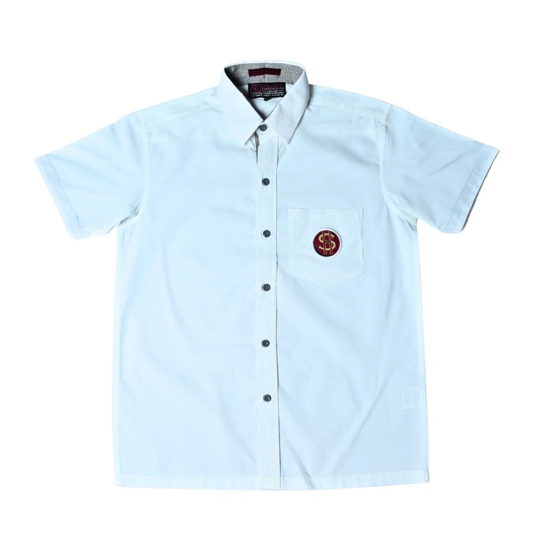 SHIS White Half-Sleeve Shirt