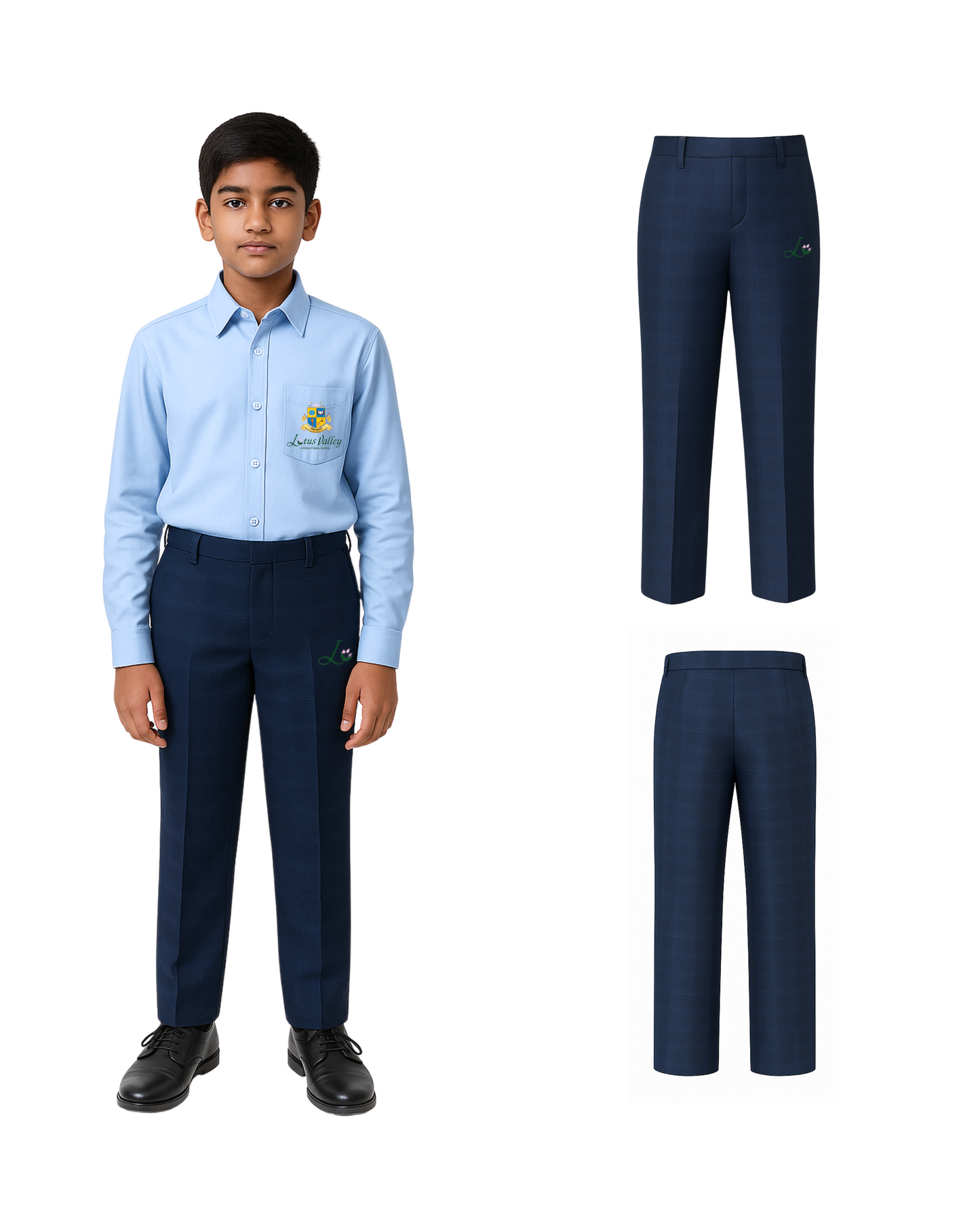 Lotus Valley Formal Navy Trouser
