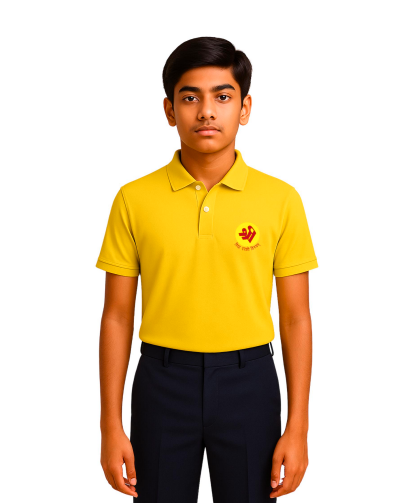 The Shri Ram Polo H/S T/Shirt ( Red ,Yellow , Blue , Green)