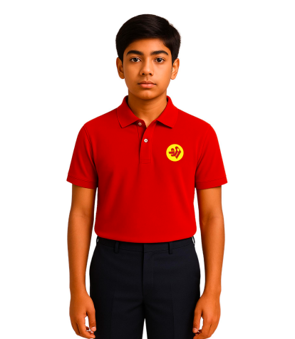 The Shri Ram Polo H/S T/Shirt ( Red ,Yellow , Blue , Green)