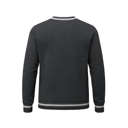 St. Xavier’s World School Winter Full-Sleeve Sweater (Grey – V-Neck)